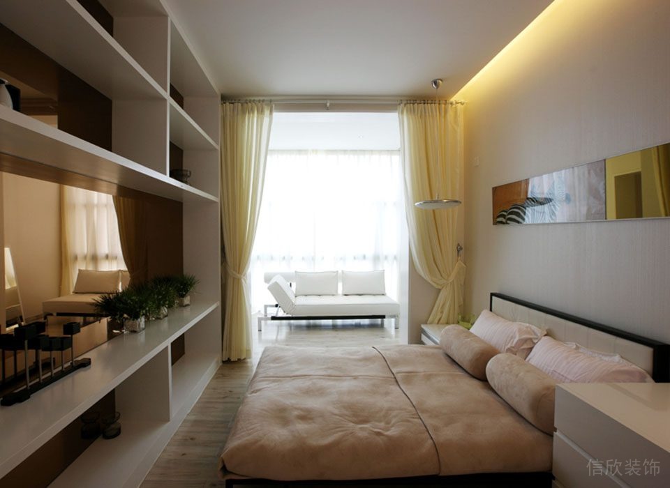 福田淺色家居次臥設計圖