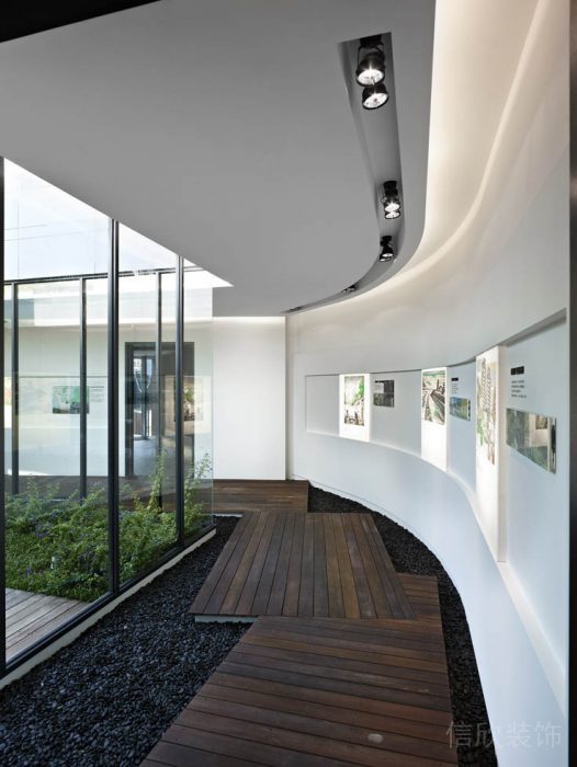 深圳龍華觀瀾展廳裝修走廊