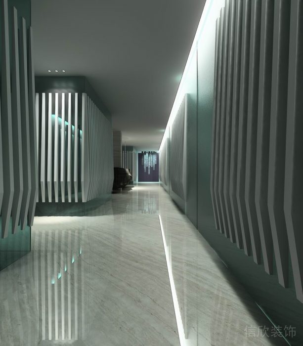 金海岸辦公室裝修-過道3