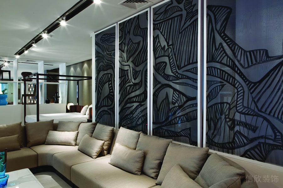 深圳南山鮮色調(diào)辦公室裝修_洽談區(qū)1