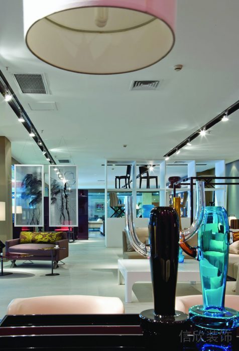 深圳南山鮮色調辦公室裝修_展示區