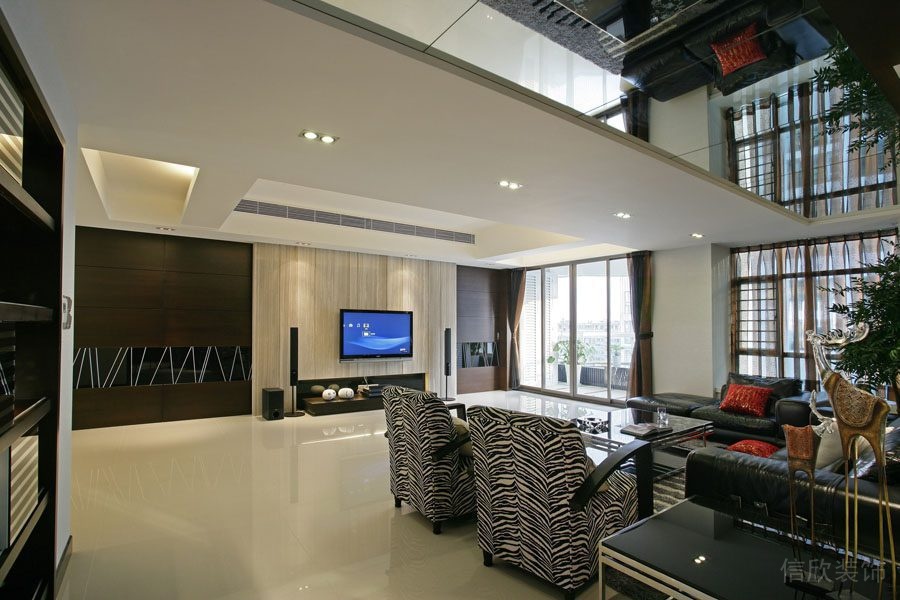 福田匯港名苑中式家居裝修-客廳5