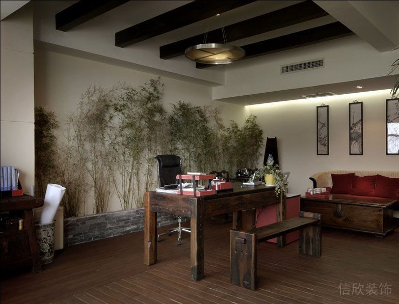 深圳南山科技園中式風格辦公室裝修 深圳南山科技園中式風格辦公室裝修