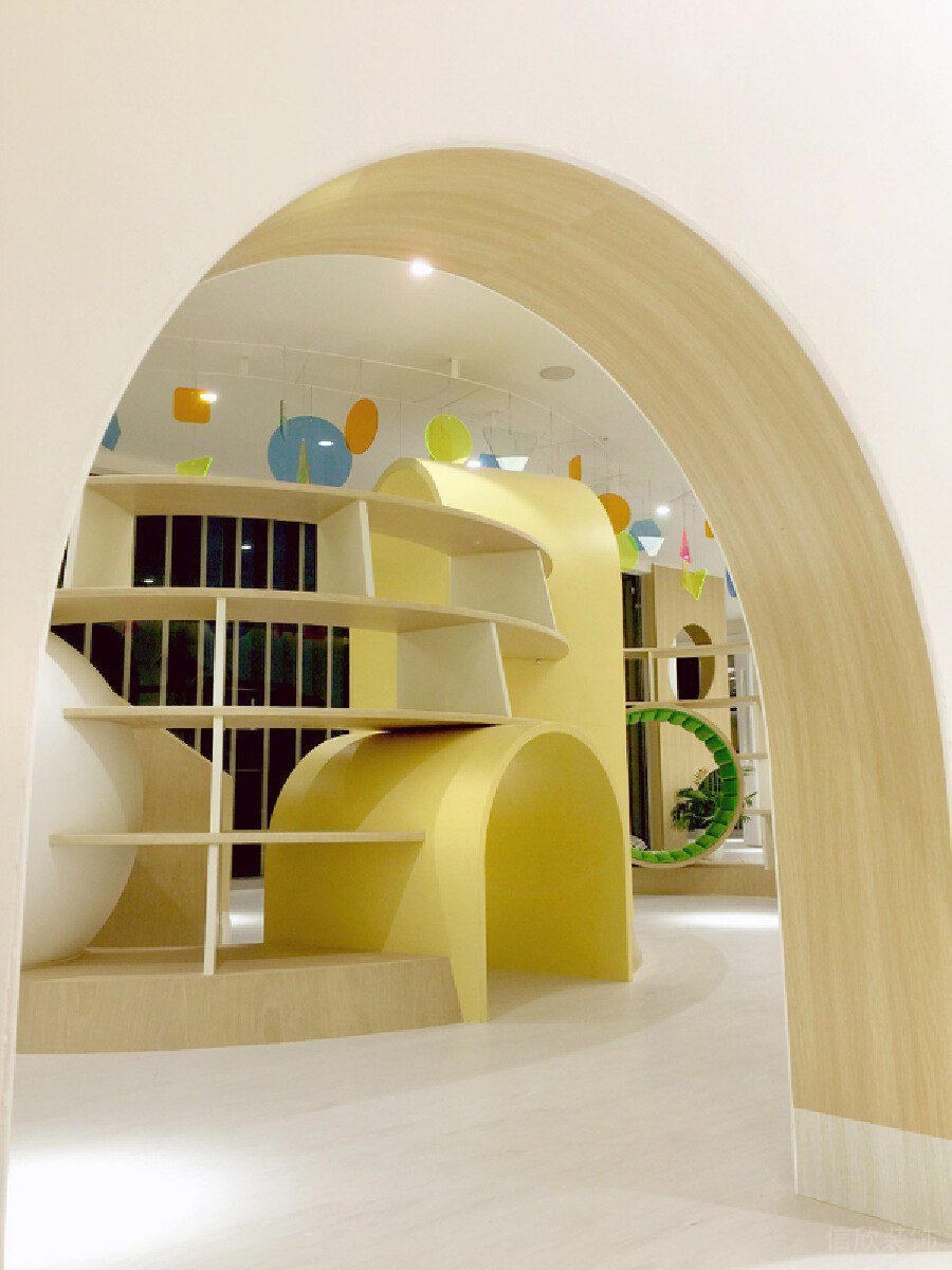 拱形少兒培訓墻體隔斷舞蹈音樂培訓少兒啟蒙藝術(shù)中心機構(gòu)裝修