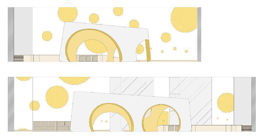 黃色波點少兒培訓機構(gòu)效果圖