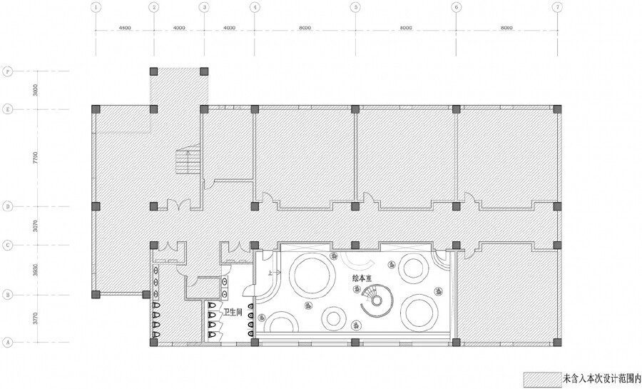 繪本室少兒培訓機構(gòu)平面圖
