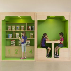 獨立自習室木質(zhì)清新兒童培訓藝術(shù)中心機構(gòu)設(shè)計圖