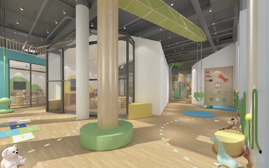 原木裝修設(shè)計(jì)游樂園區(qū)域