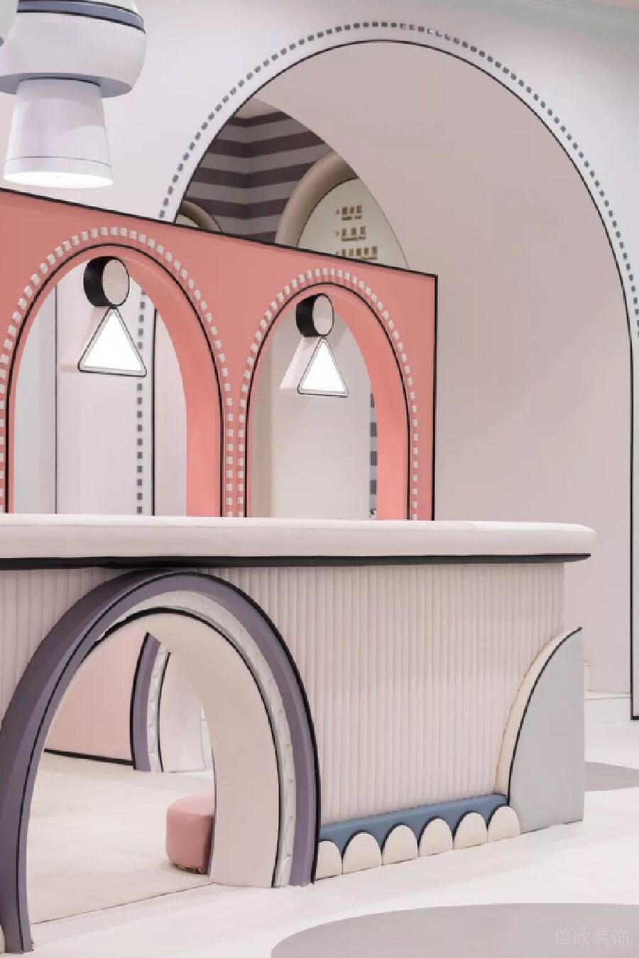 梳妝臺兒童表演等候區(qū)裝修設(shè)計(jì)效果圖