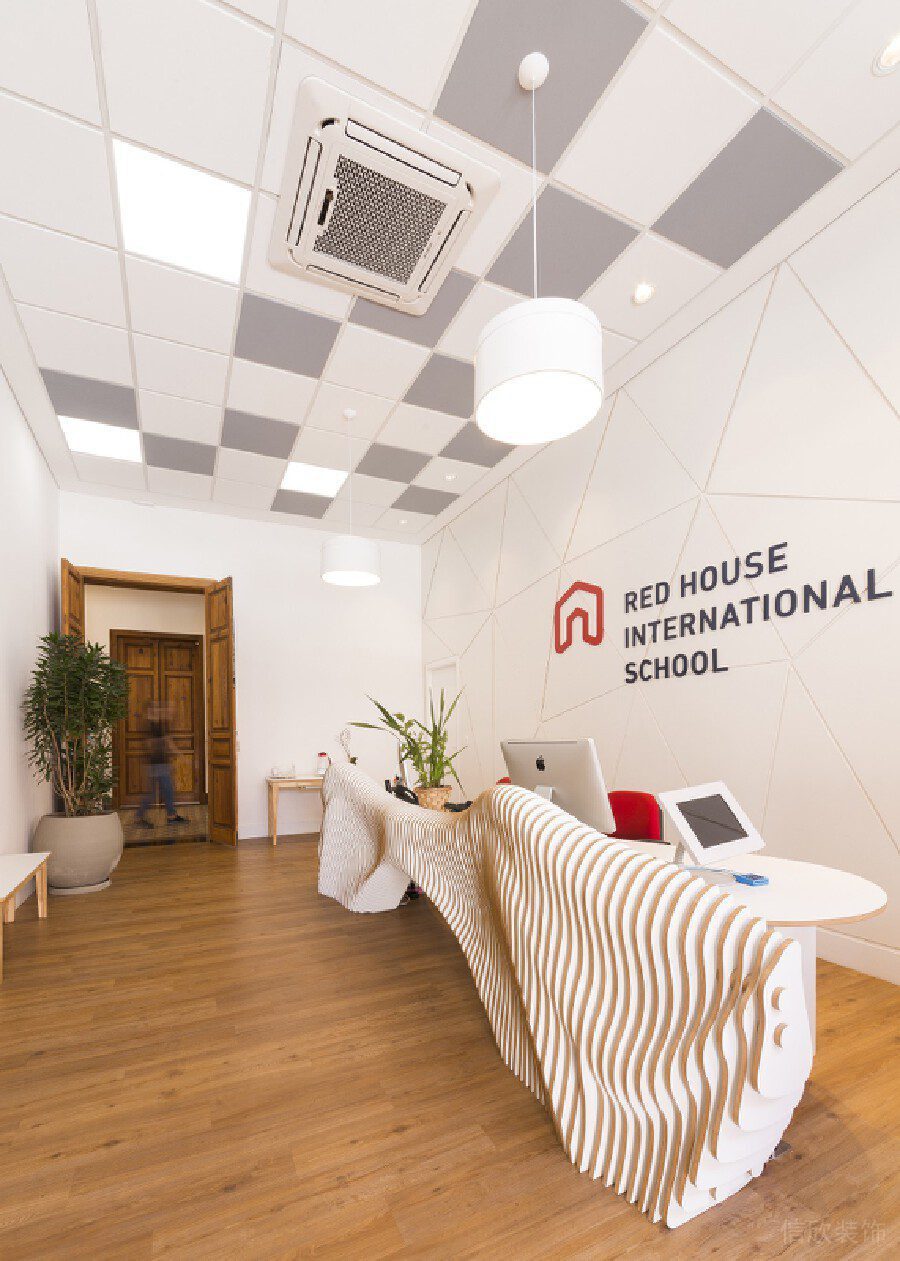 中央空調(diào)系統(tǒng)機構(gòu)設計實木前臺大廳接待處裝修效果圖