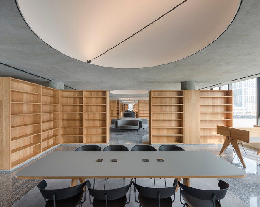 圖書館簡約會(huì)議室閱讀區(qū)裝修