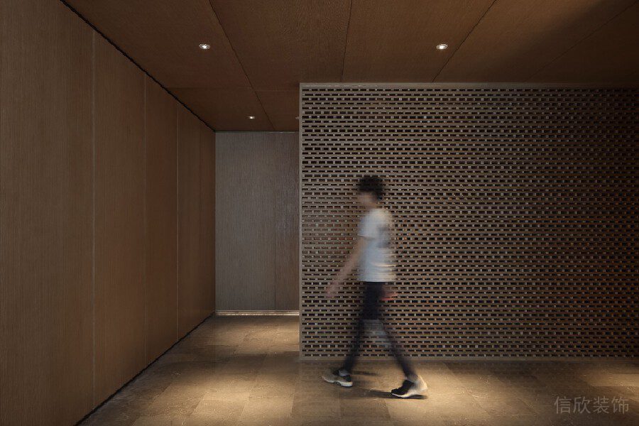 鏤空墻板原木風(fēng)裝修設(shè)計(jì)店鋪設(shè)計(jì)圖