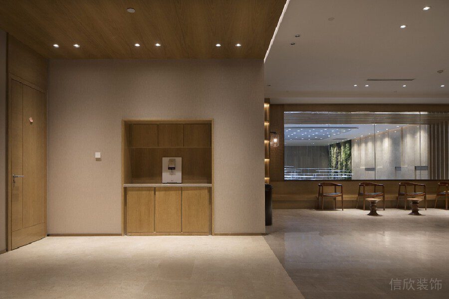 木制茶水間日式內(nèi)嵌墻體設(shè)計(jì)