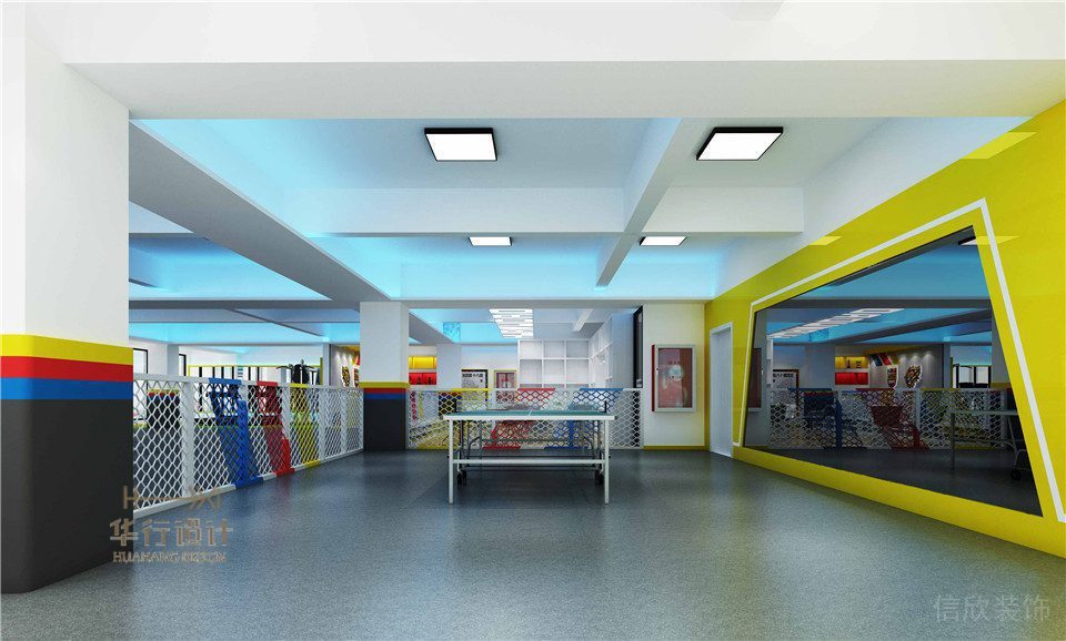 東莞華武道健身會所裝修設(shè)計-運動區(qū)