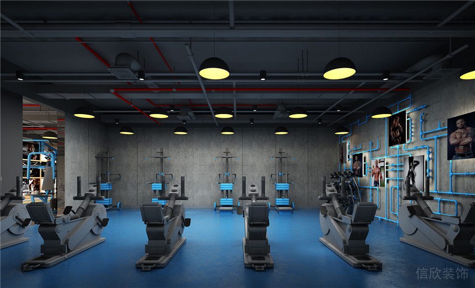 動嵐健身會所裝修設(shè)計(jì)_動感單車