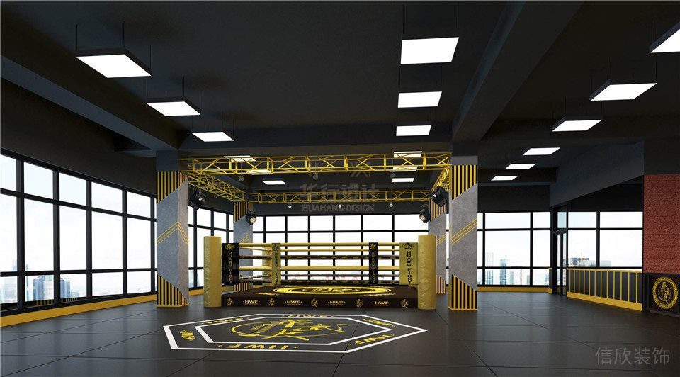 華武決朝陽(yáng)店健身房設(shè)計(jì)_搏擊臺(tái) 華武決朝陽(yáng)店健身房設(shè)計(jì)_搏擊臺(tái)