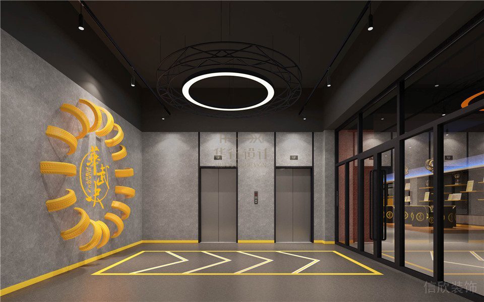 華武決朝陽(yáng)店健身房設(shè)計(jì)_電梯廳 華武決朝陽(yáng)店健身房設(shè)計(jì)_電梯廳