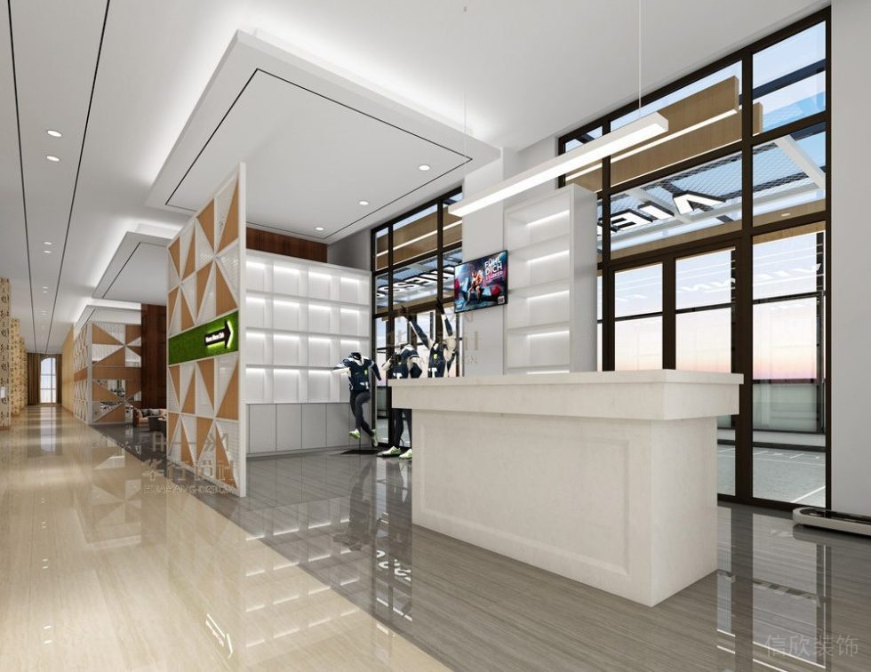 貴州維也納健身俱樂部裝修設(shè)計(jì)_接待區(qū)