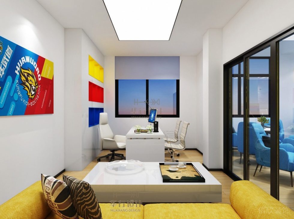 華武道清遠(yuǎn)健身房裝修設(shè)計_辦公室