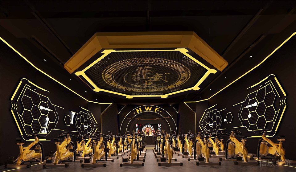 動感單車武術培訓機構(gòu)教學展示區(qū)域健身房裝修