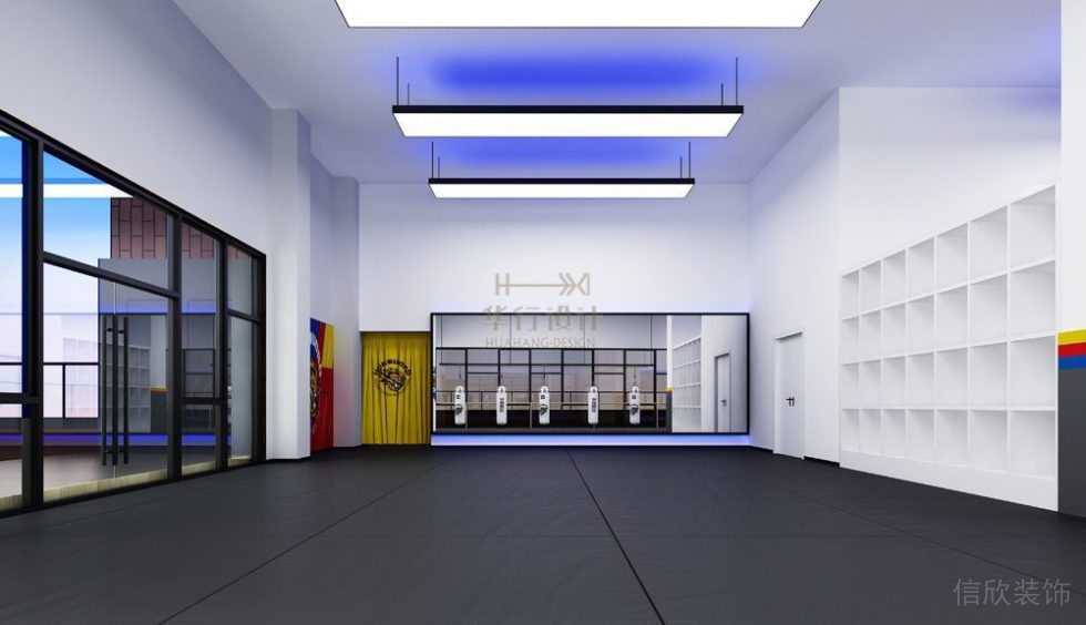 健身房裝修設計惠州華武道三店_多功能區 健身房裝修設計惠州華武道三店_多功能區