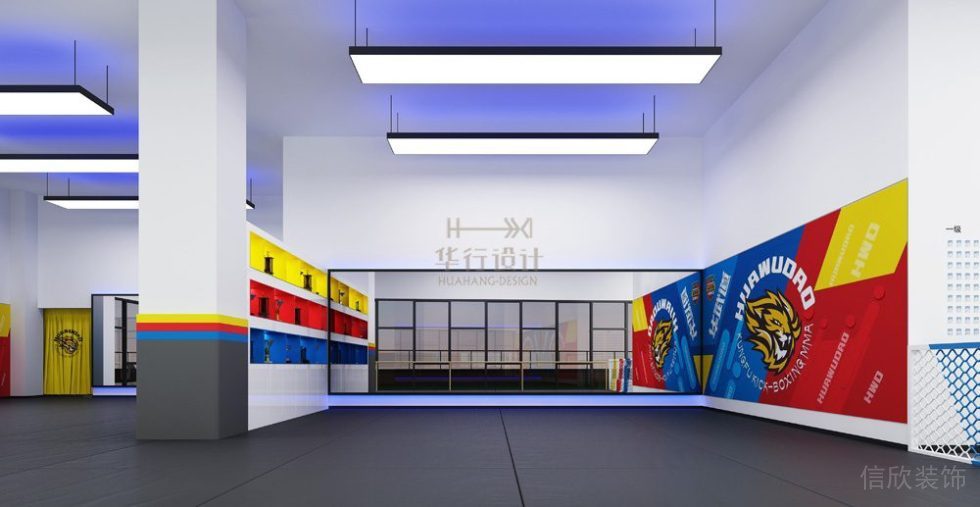 健身房裝修設計惠州華武道三店_多功能區 健身房裝修設計惠州華武道三店_多功能區