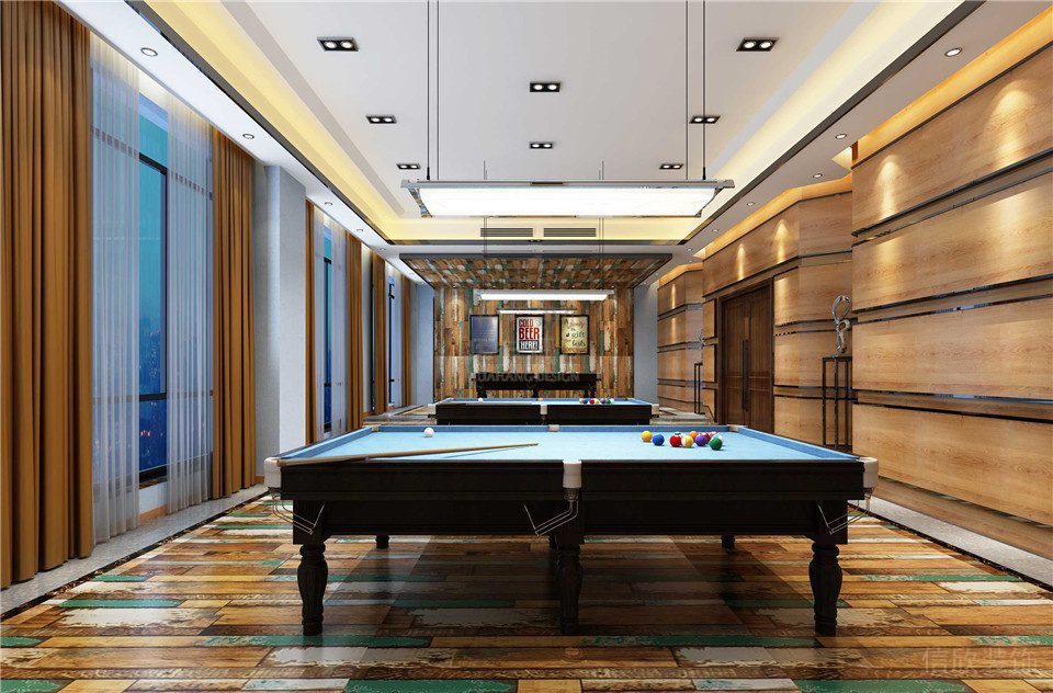 凌渡健身會所裝修設(shè)計(jì)-臺球室