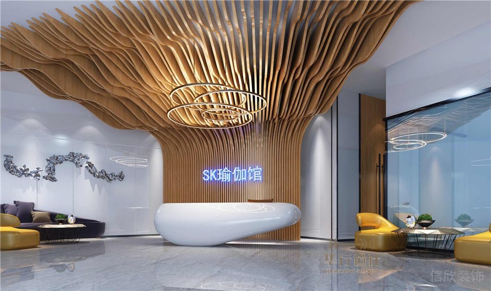 SK瑜伽館裝修設(shè)計_服務(wù)臺