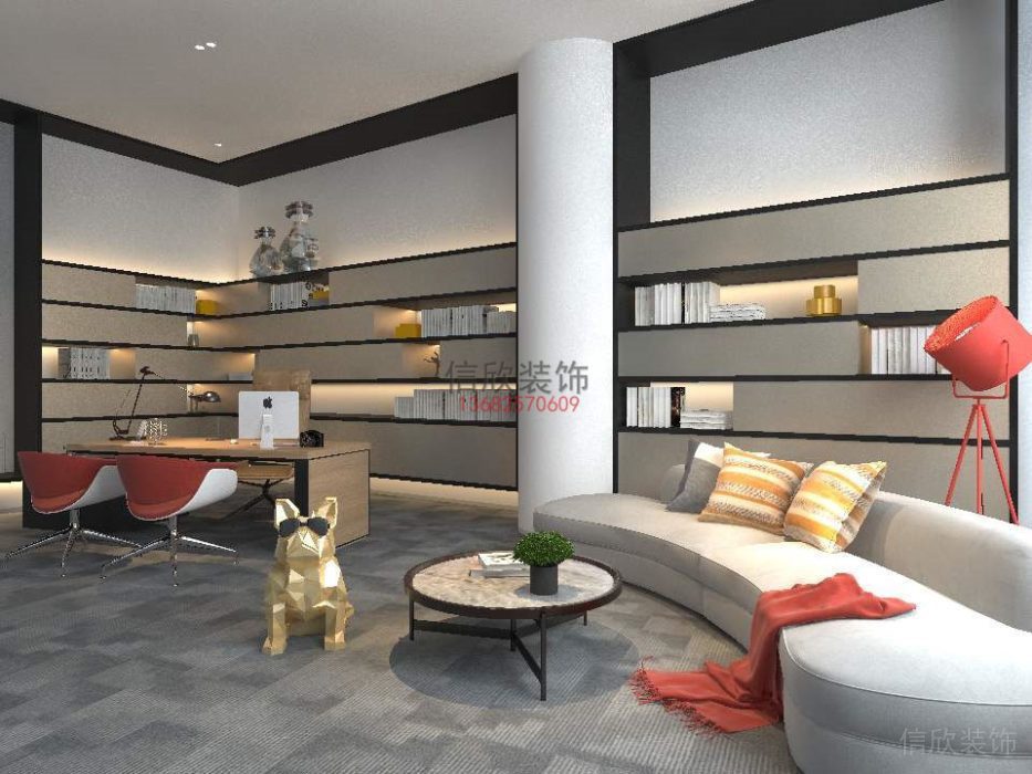 辦公室裝修-休息區(qū)-明鑫公司