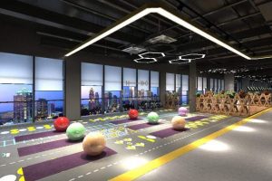 健身房裝修設(shè)計(jì)瑜伽教室工業(yè)風(fēng)