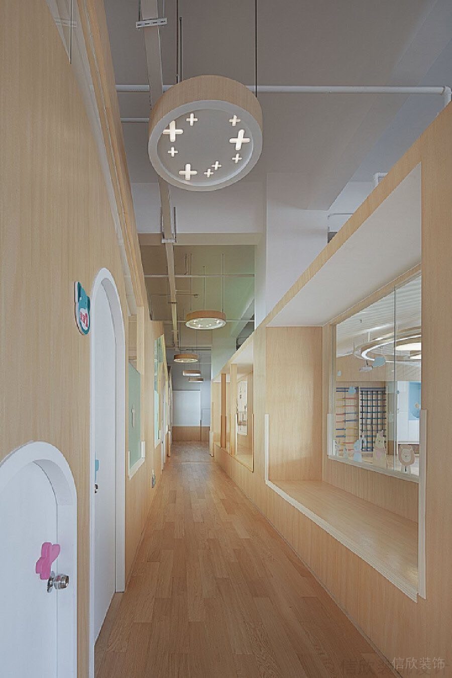 廣州花都早教中心裝修設(shè)計_信欣幼兒園學(xué)校裝修設(shè)計