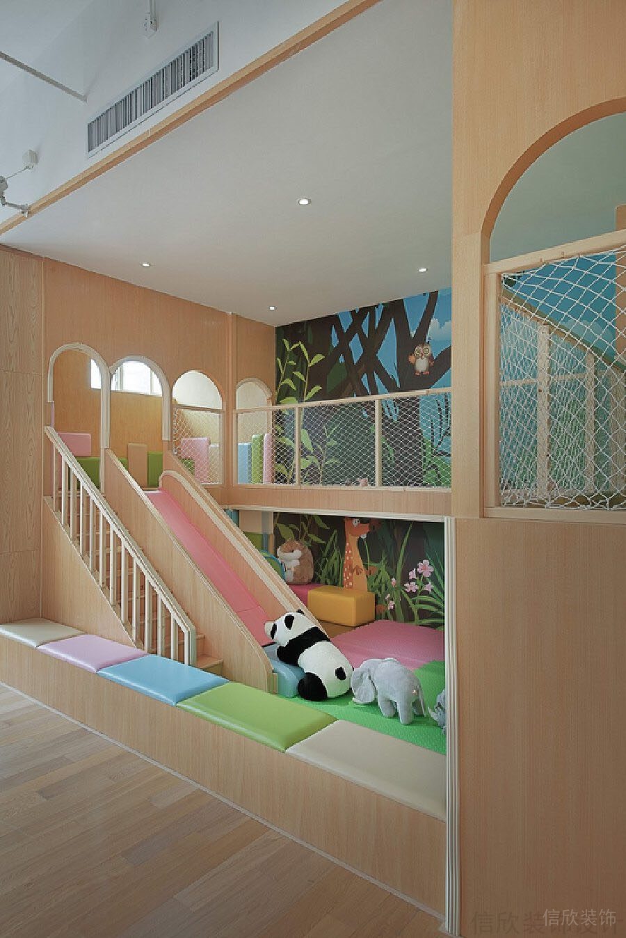 廣州花都早教中心裝修設(shè)計_信欣幼兒園學(xué)校裝修設(shè)計