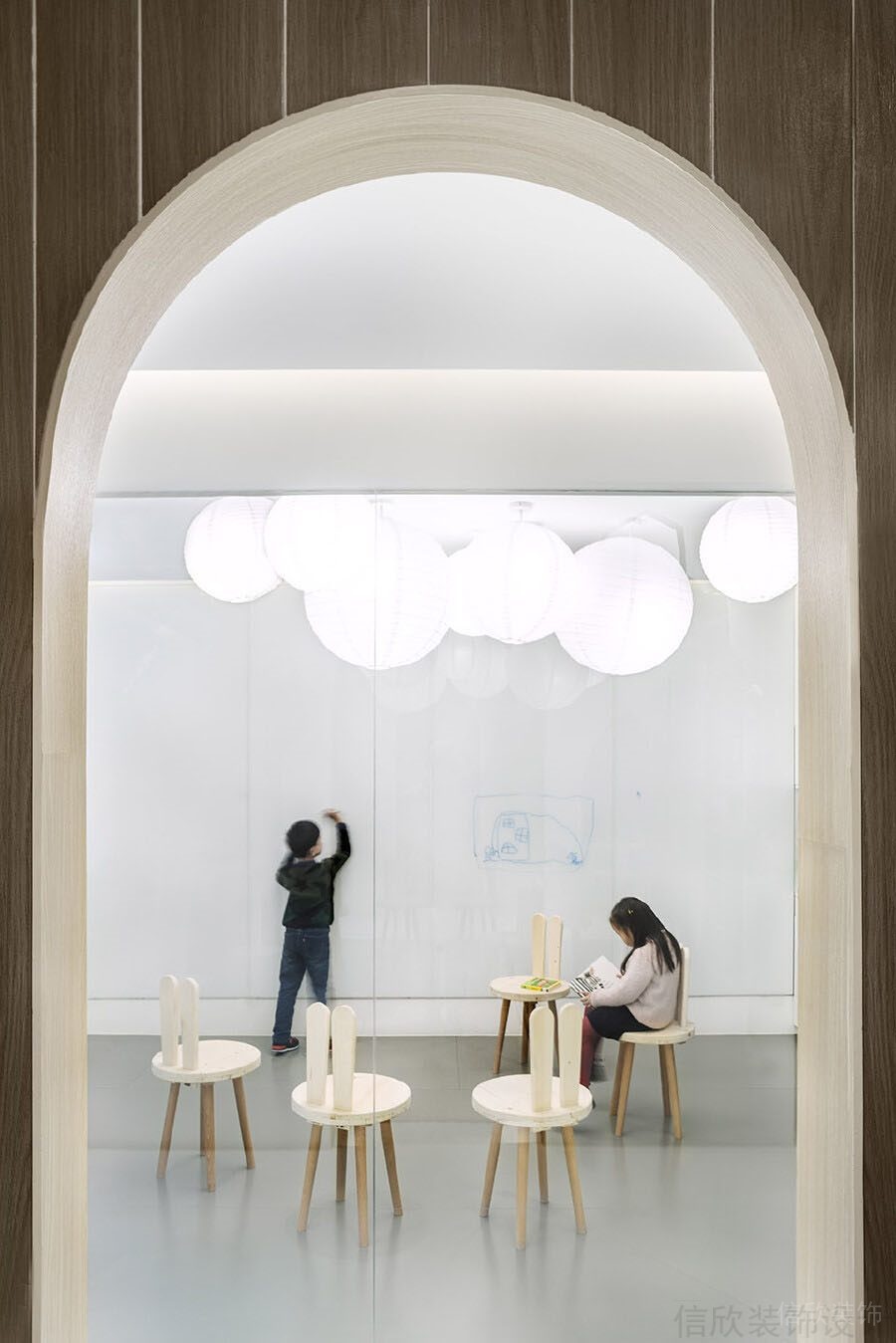 深圳書宇培訓(xùn)學(xué)校裝修設(shè)計_信欣幼兒園學(xué)校裝修設(shè)計