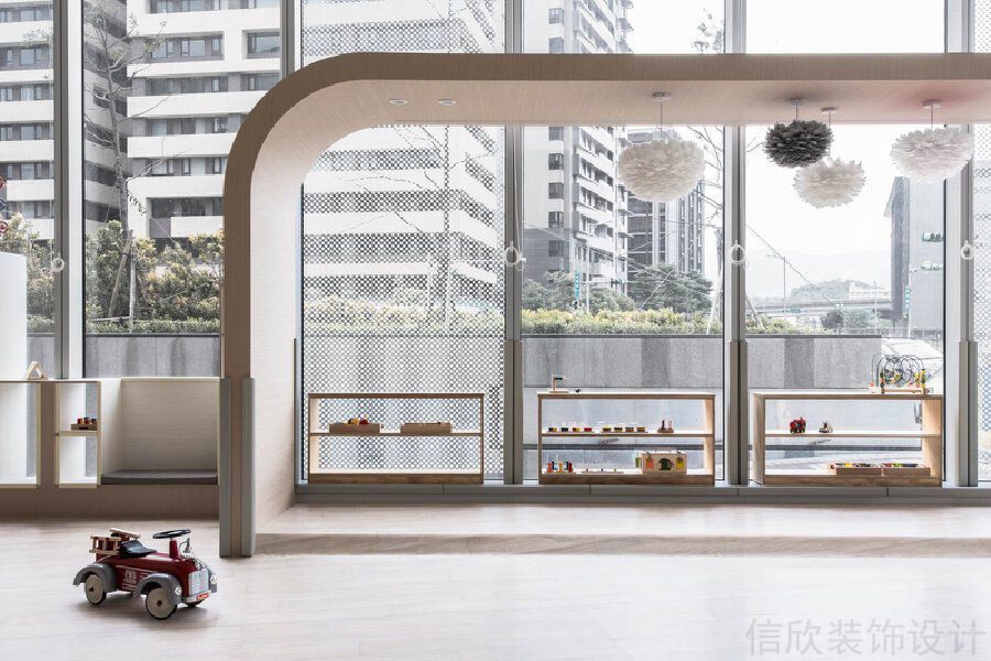 兒童培訓機構藝術中心木飾面裝修設計娛樂區域