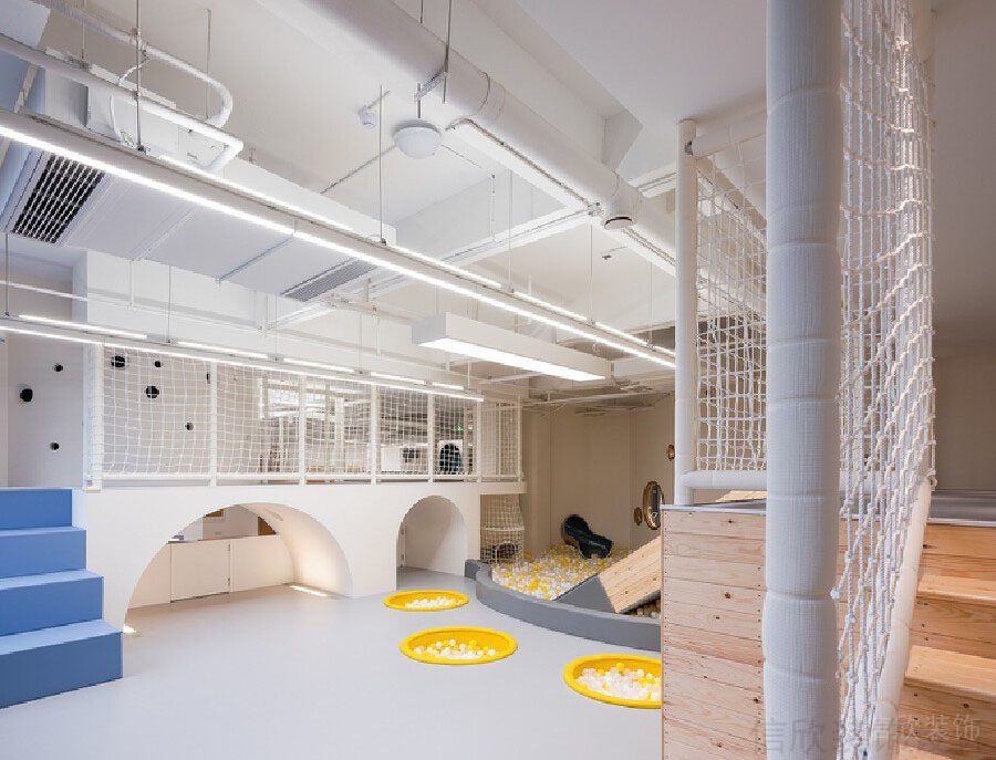 波波池娛樂區(qū)內嵌地板設計pvc機構裝修