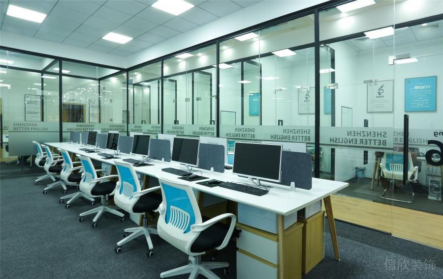 貝爾英語培訓中心裝修設計1_信欣幼兒園學校裝修設計