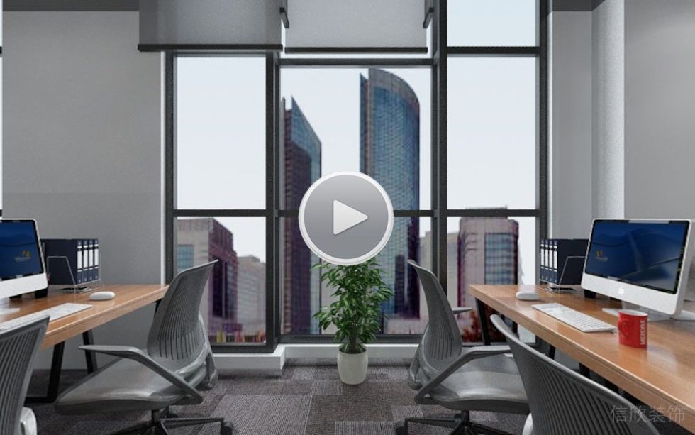 辦公室裝修設(shè)計員工開發(fā)區(qū)域木制桌工作臺