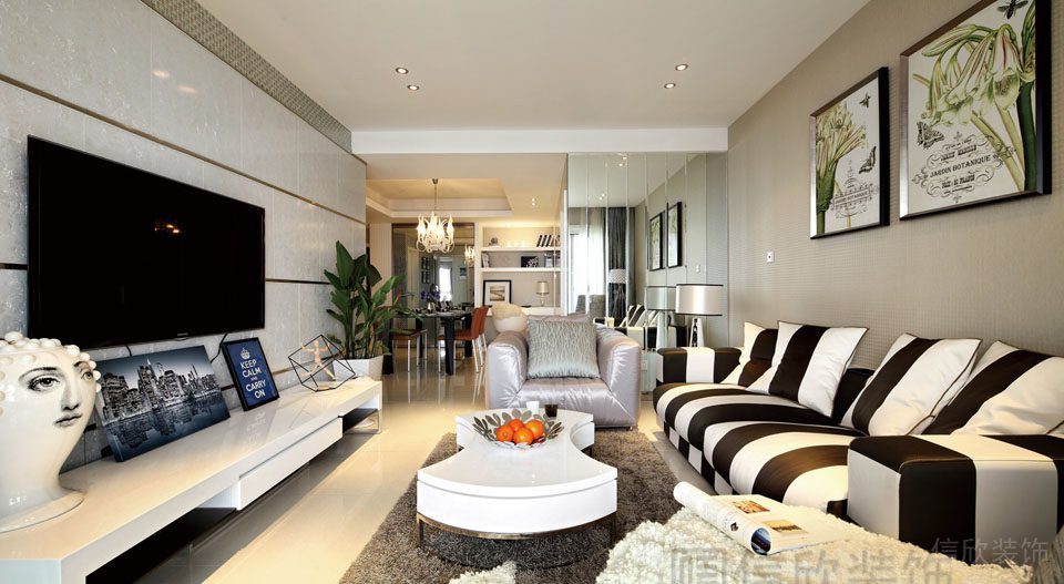 智能斑馬沙發(fā)抽象藝術(shù)設計圖智能整裝