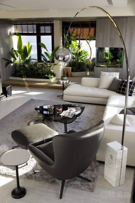 皮革沙發(fā)辦公室裝修設(shè)計會議室裝修效果圖