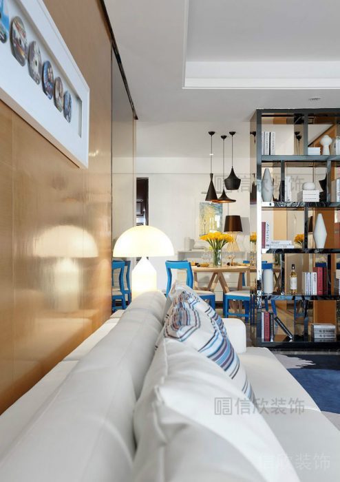 北歐風(fēng)木制墻柜創(chuàng)意設(shè)計(jì)鏤空金屬收納柜大廳精品房效果