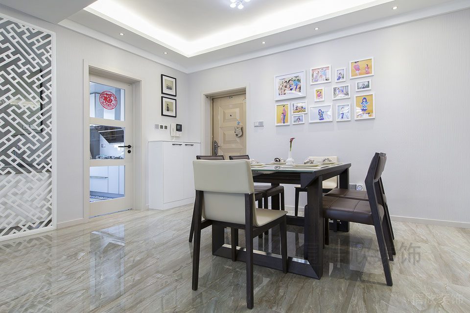 大理石地板裝修效果就餐區(qū)簡約風裝修