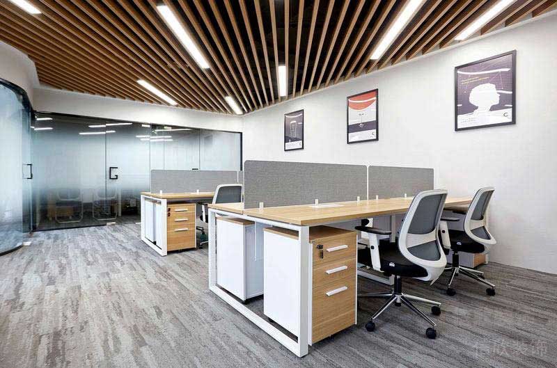 辦公室現代風辦公區效果圖