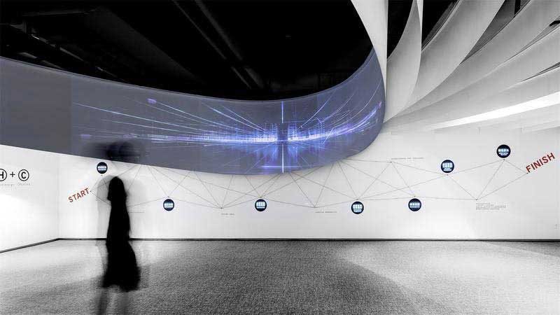 辦公室現(xiàn)代風科技頂面效果圖