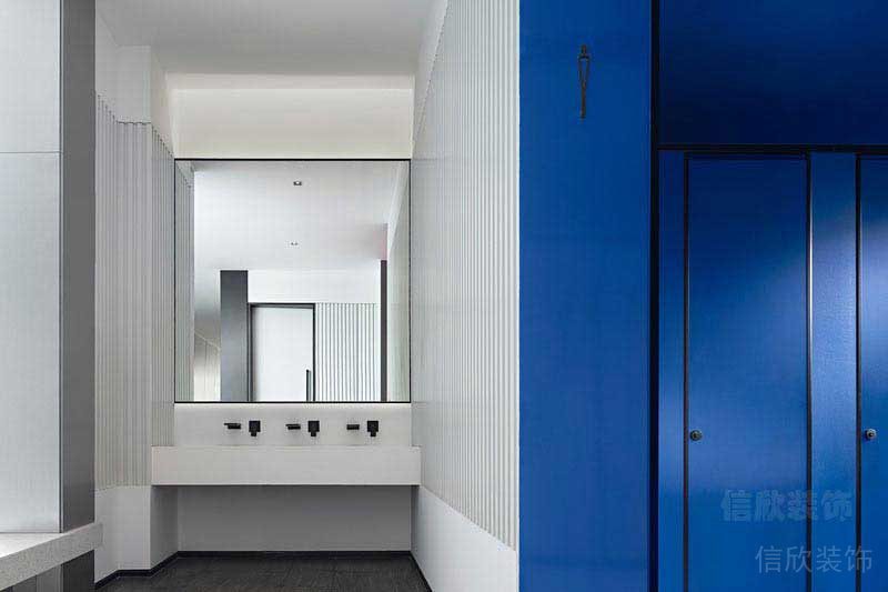 辦公室現(xiàn)代風(fēng)衛(wèi)生間洗手臺效果圖 (2)