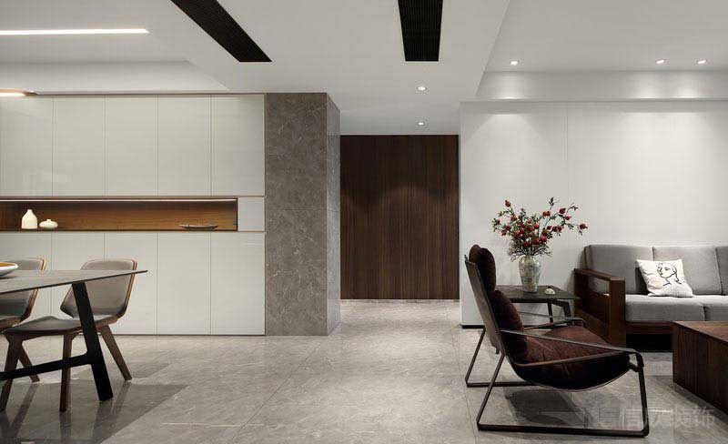 辦公室現代簡約風前臺效果圖7)