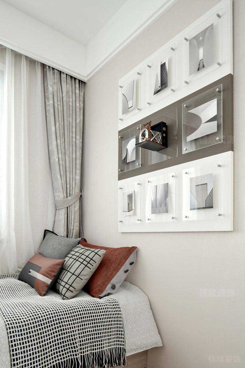 辦公室現(xiàn)代簡約風前臺效果圖2)