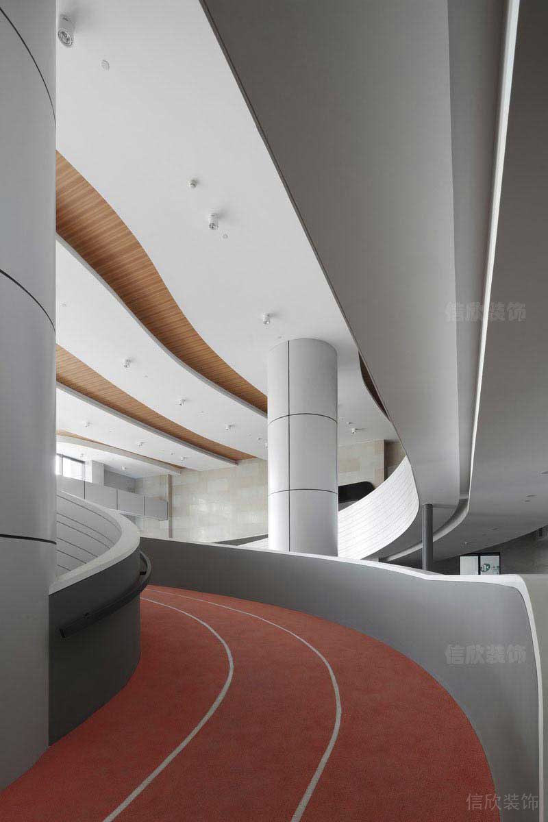 辦公室現(xiàn)代簡約風旋轉(zhuǎn)式樓梯效果圖