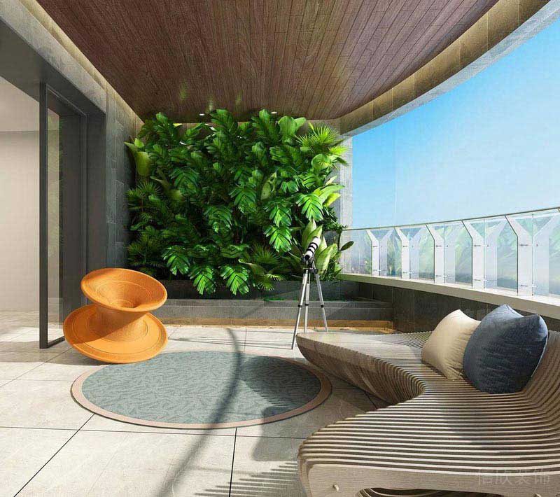 辦公室現(xiàn)代簡約風陽臺沙發(fā)效果圖