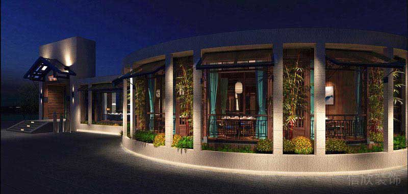 餐廳現(xiàn)代風(fēng)外景效果圖