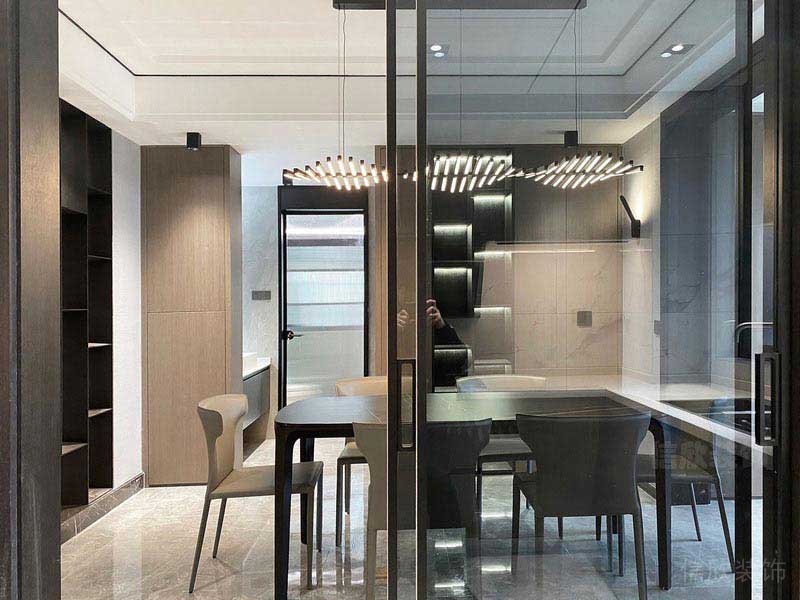 二手房改造現(xiàn)代簡(jiǎn)約風(fēng)餐廳效果圖(3)